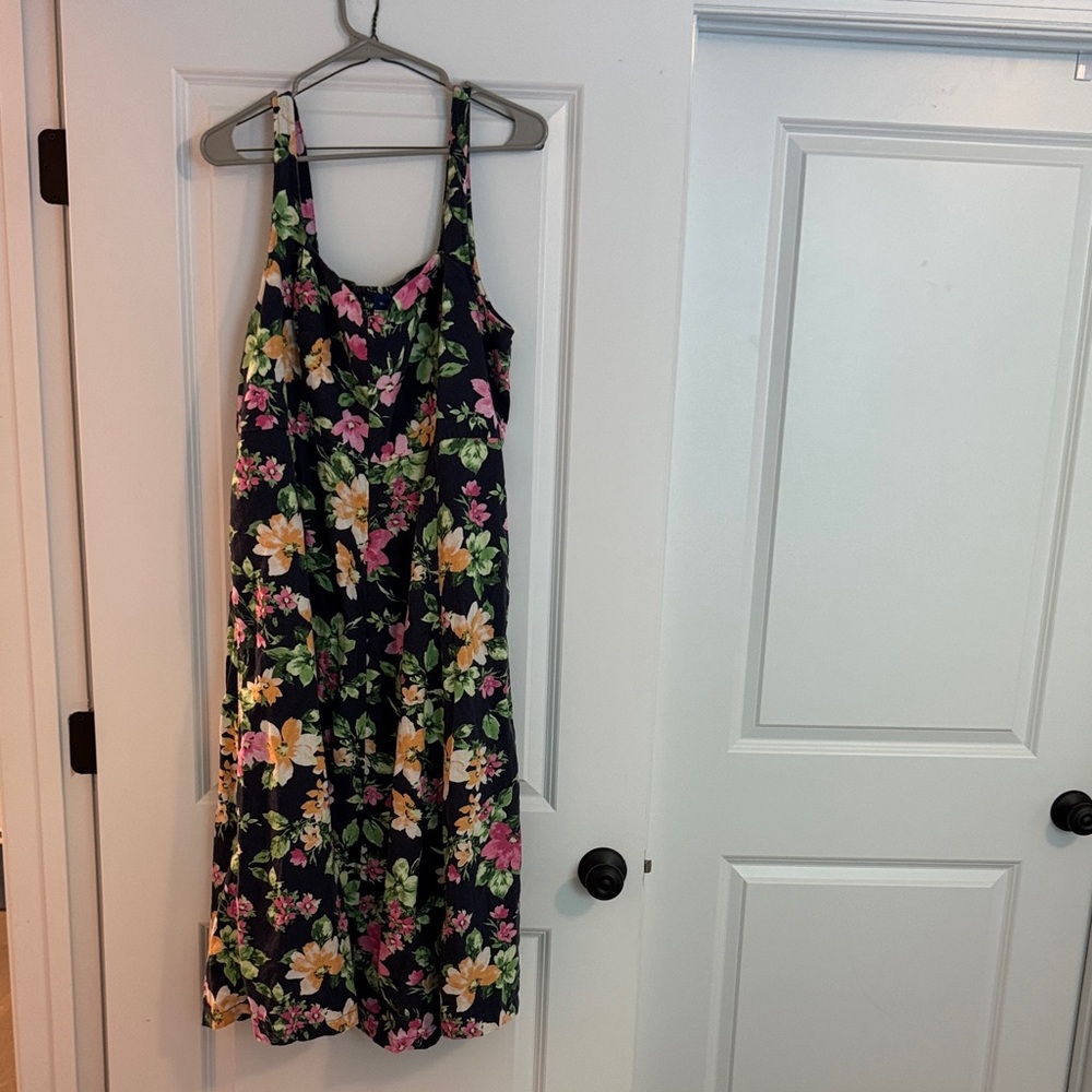 Old Navy Floral Dress - Navy, Pink, Yellow, Green